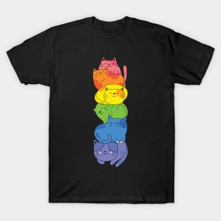 Rainbow of Cats T-Shirt